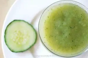 cucumber juice for the skin