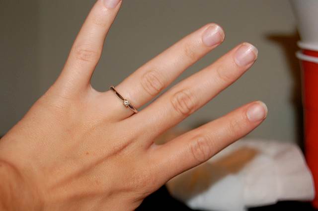 ring on finger