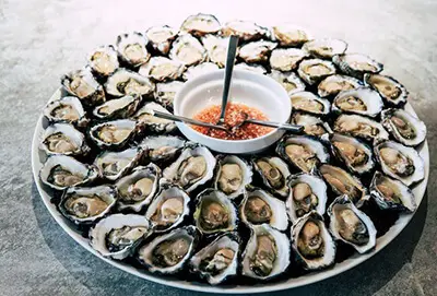 Oysters are a great source of zinc