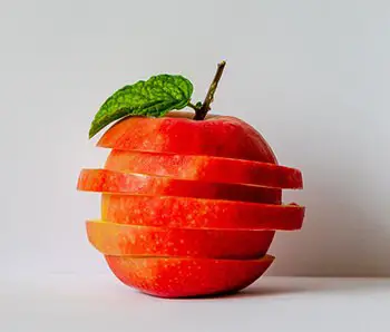 Apples are high in fibre and contain about more than four grams per serving