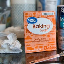 Baking soda can balance the ph of your feet and palms