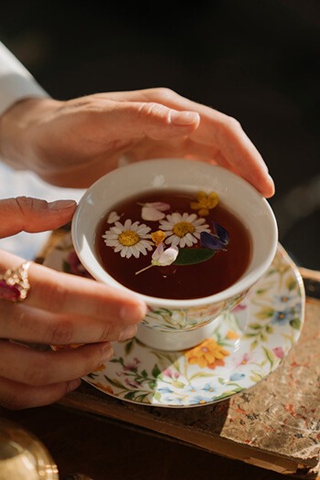 Chamomile tea has been used as an at-home medicinal treatment for injury