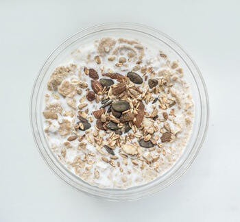 Get your protein fix by eating food rich in protein like oats