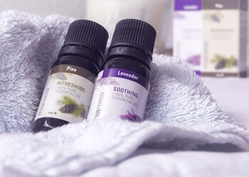 Lavender and peppermint are natural painkillers and muscle-relaxants