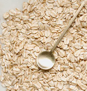 Oatmeal can be a soothing relief for dry skin and rashes