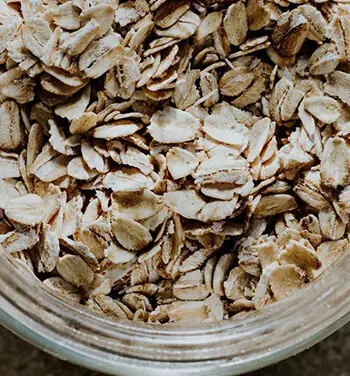 Oatmeal makes a great hydrating scrub