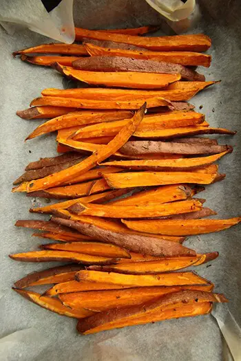 Sweet potato contains four grams of fibre, as well as natural laxatives like pectin and cellulose