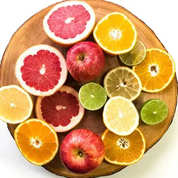 Vitamin C in citrus fruits is a particularly effective anti-ageing organic compound