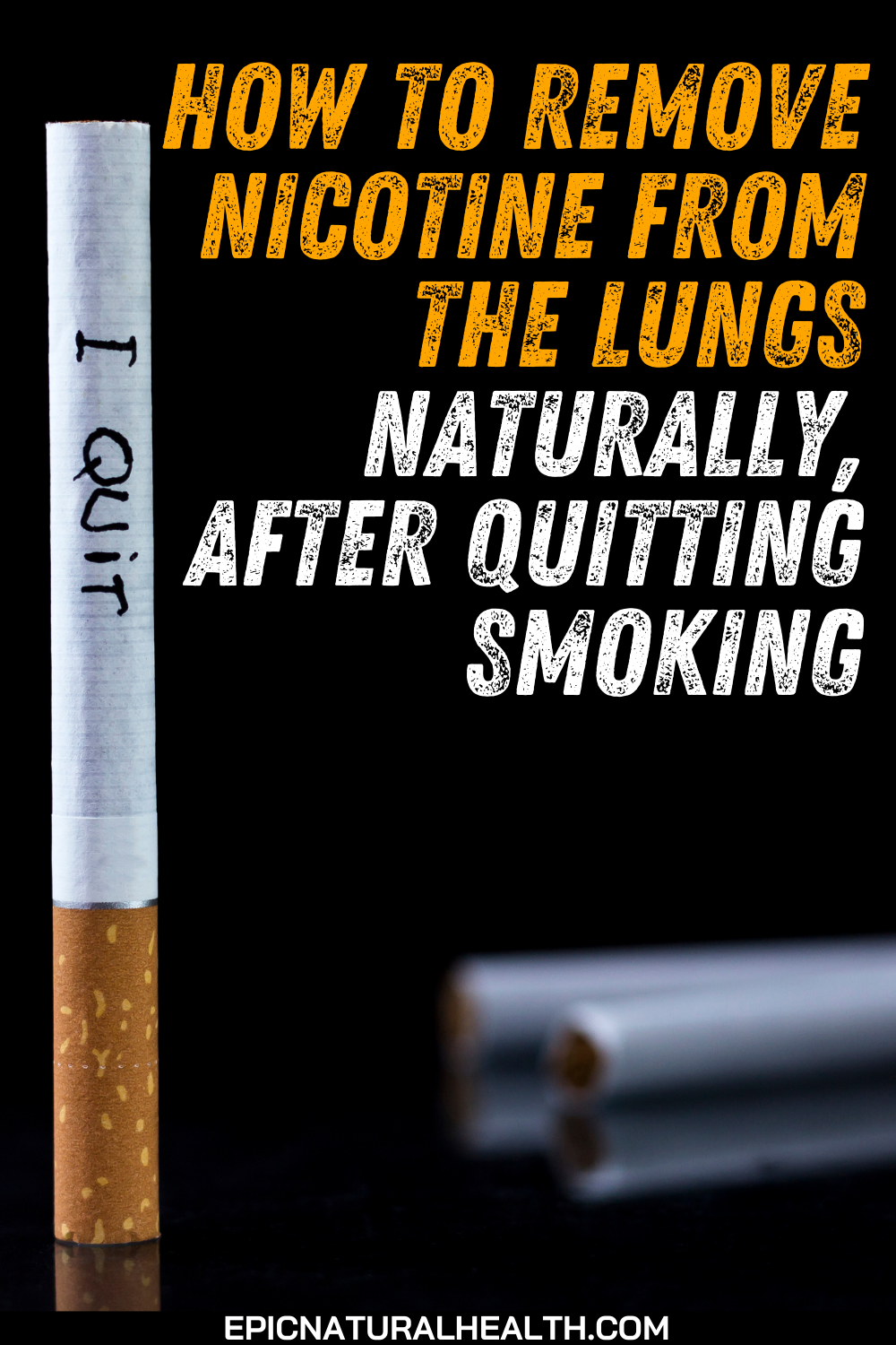 How to remove nicotine from the lungs naturally, after quitting smoking