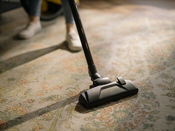 Sprinkle baking soda around your furniture and vacuum it