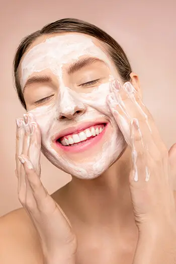 Use a face wash containing salicylic acid to keep your skin bacteria-free