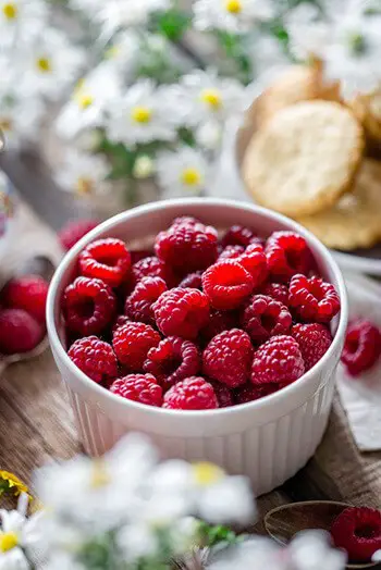 Use raspberry, aloe vera, and honey to make lips pink naturally