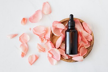 Add few drops of rose water to moisturize and brighten skin