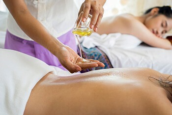 almond oil used in body massage