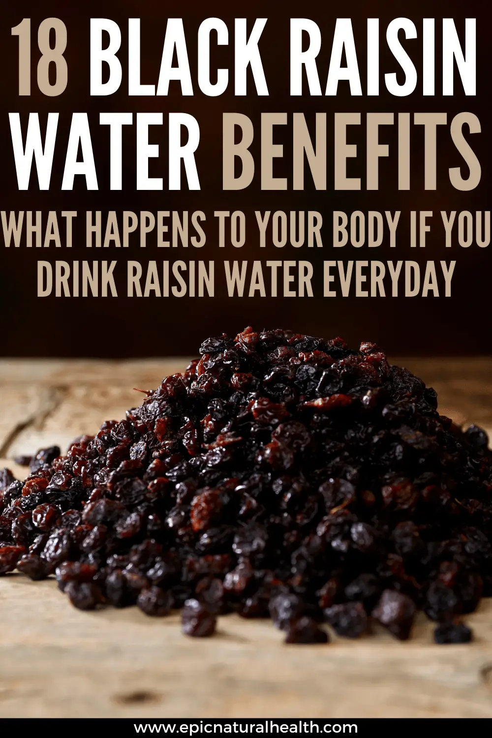 black raisin water benefits