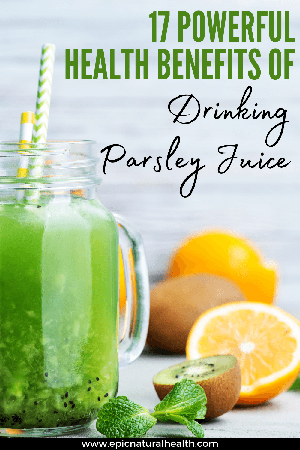 powerful benefits of drinking parsley juice