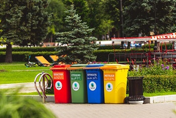 deodorize garbage bins using tea bags