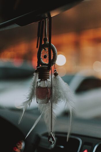 make an air freshener for your vehicle using tea bags