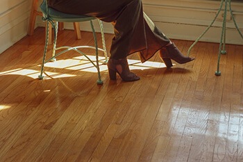 use baking soda and lemon juice to clean wood flooring