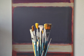 soften paintbrush using baking soda and vinegar