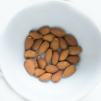 almonds in a bowl