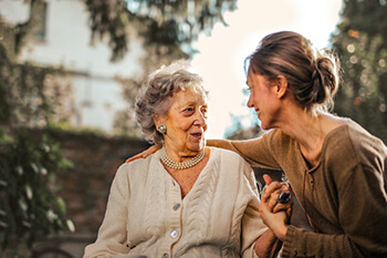 a woman and an old woman