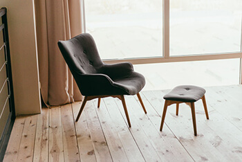 chair with a foot stool