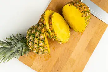pineapple cut into sections