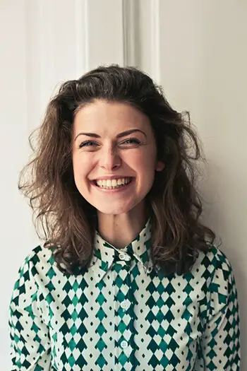 a person smiling