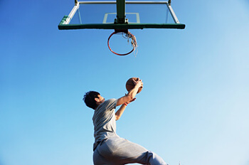 person playing basketball