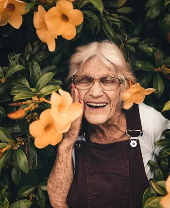 grandma smiling