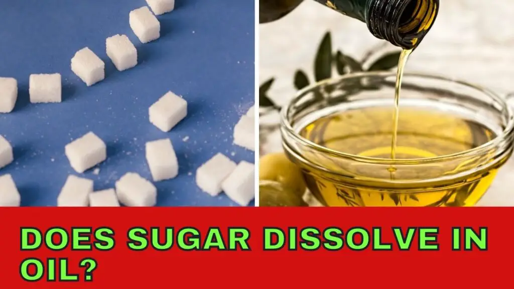 Does Sugar Dissolve In Oil