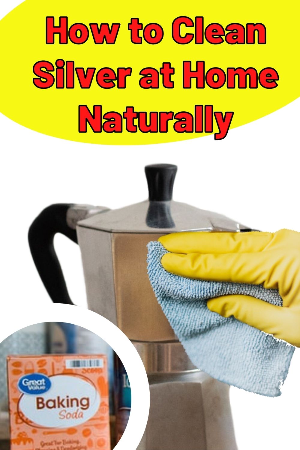 how to clean silver naturally pin