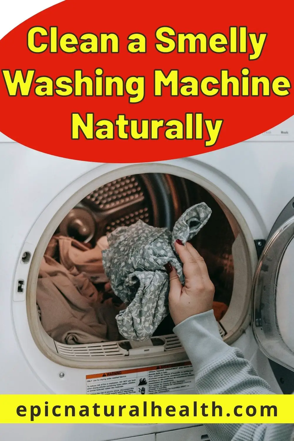 How to Clean a Smelly Washing Machine Naturally PIN