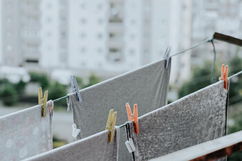 clothes in clothes line