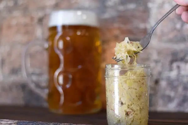 fermented food in a jar