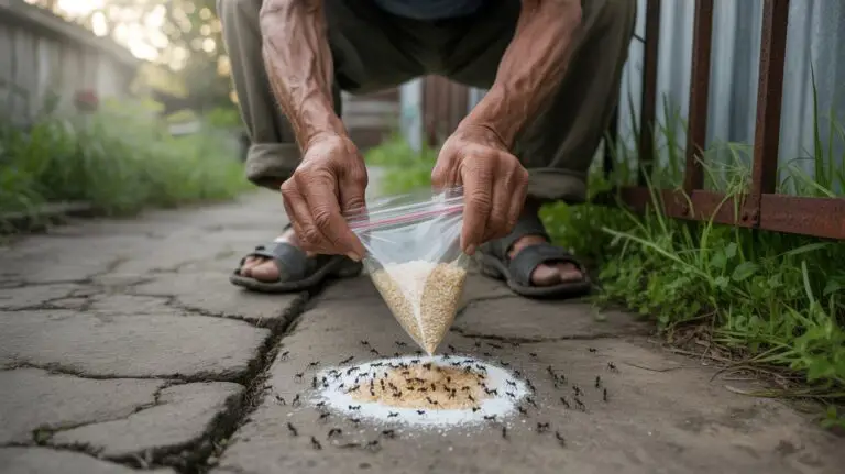 get rid of ants with baking soda & rice